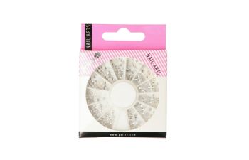Strass Plata Rinestones NailArt Rueda