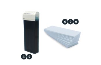 Pack 40 roll-on azuleno + 400 bandas depilatorias