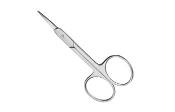 Tijeras de manicura pieles curva punta fina