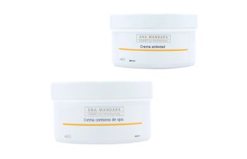 Pack cuidado facial: Crema antiedad. + Contorno de ojos