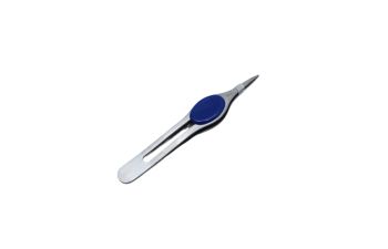 Pinza de depilar inox anatómica punta