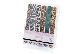 Expositor 48 limas estampado animal