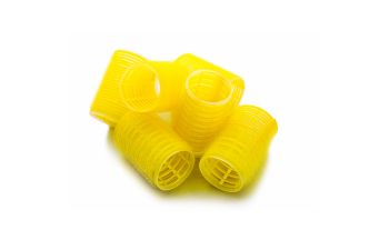 Rulos de Velcro | 16 Uds | Amarillo 32 mm